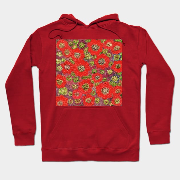 red flowers Hoodie by YKWON